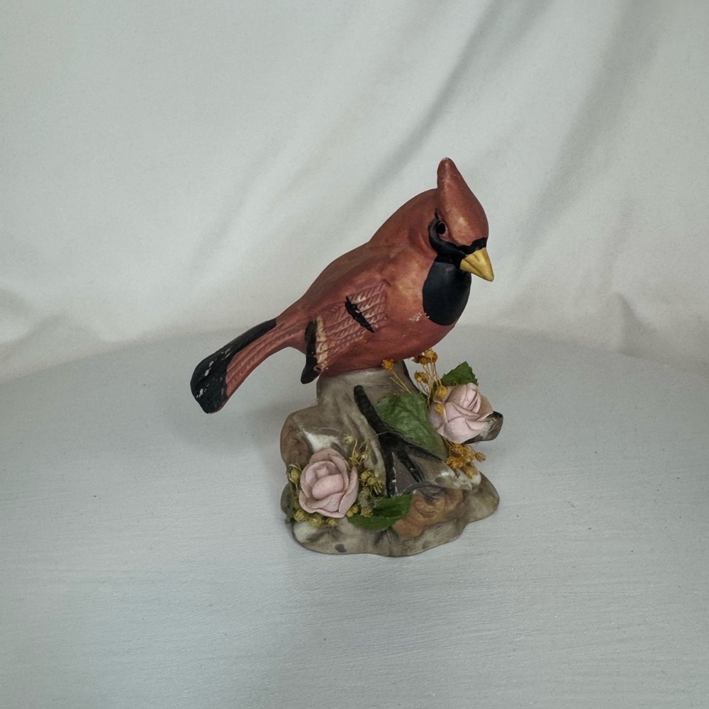 Vintage Porcelain Elegant Cardinal Figurine Made in China